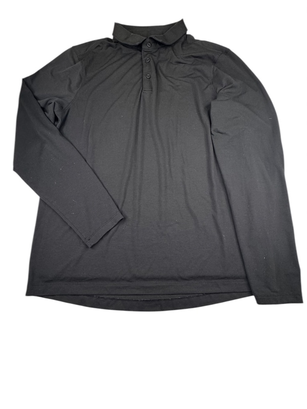 !!!!!! SOLD !!!!! Large Black Long Sleeve Stretch Golf Preppy Polo